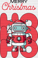 Merry Christmas Robot - Christmas DTF Transfer ready2transfer