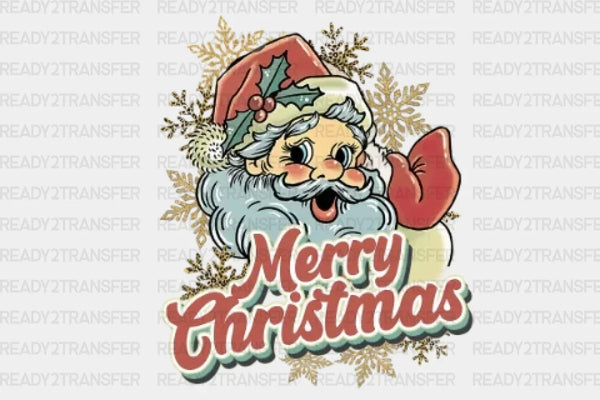 Merry Christmas Santa Claus DTF Transfer