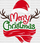 Merry Christmas Scarf DTF Transfer ready2transfer
