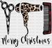 Merry Christmas Scissors DTF Transfer ready2transfer Black