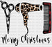 Merry Christmas Scissors DTF Transfer ready2transfer White