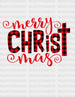 Merry Christmas Spotted DTF Transfer ready2transfer Lined