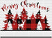 Merry Christmas Trees DTF Transfer ready2transfer White