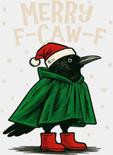 Merry F Caw F - Christmas DTF Transfer Adult Unisex - S & M (10’’) / Light Color Design (See Imaging)