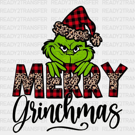 Merry Grinchmas Dtf Transfer