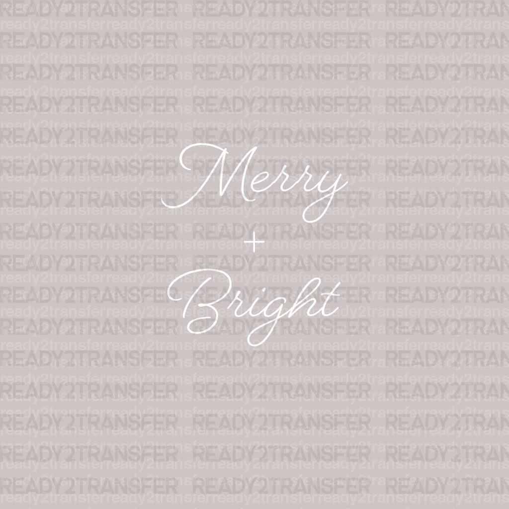 Merry plus Bright DTF Transfer - ready2transfer