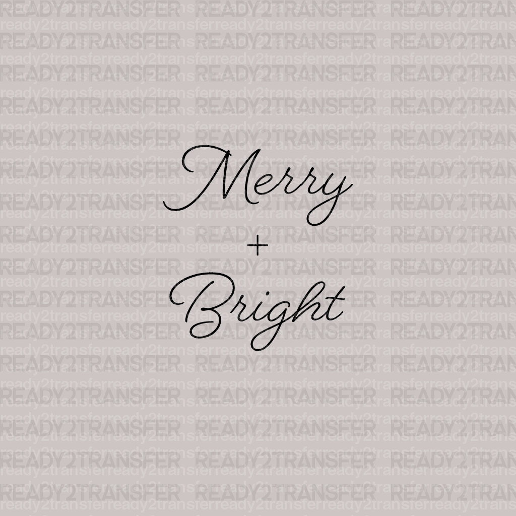 Merry plus Bright DTF Transfer - ready2transfer