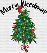 Merry Weedmas Dtf Transfer