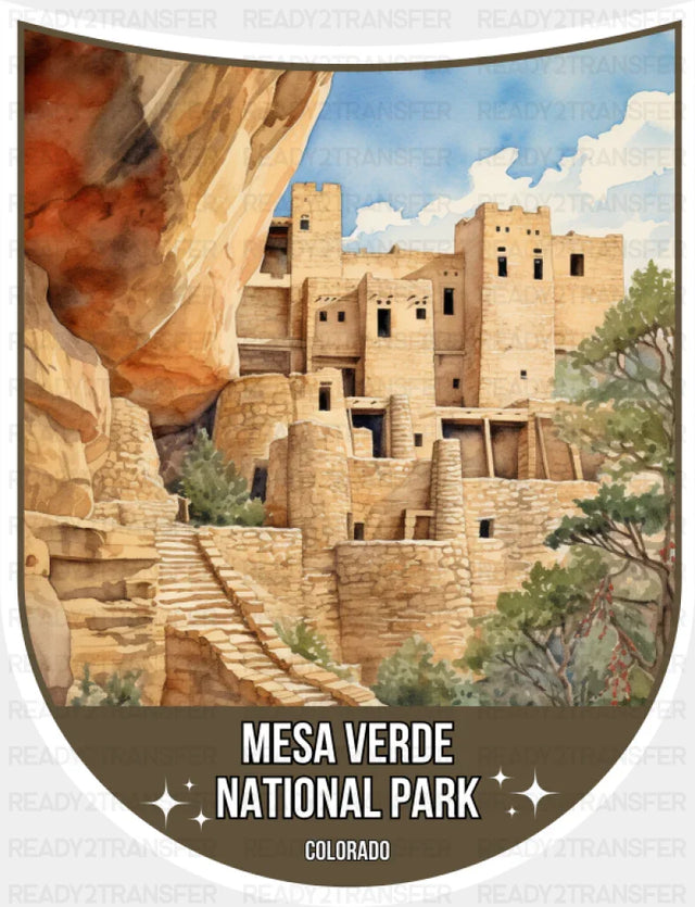 Mesa Verde National Park Colorado - National Parks DTF Transfer ready2transfer