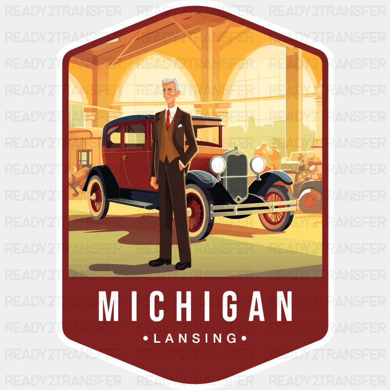 Michigan Lansing - States & Cities DTF Transfer ready2transfer