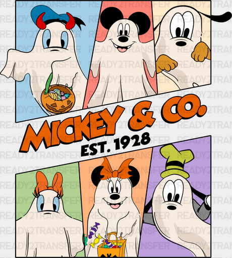 Mickey And Co - Halloween Dtf Transfer