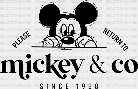 Mickey And Minnie Co. Disney Dtf Transfer Adult Unisex - S & M (10’) /