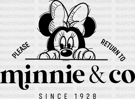 Mickey And Minnie Co. Disney Dtf Transfer Adult Unisex - S & M (10’) /