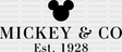 Mickey & Co Est 1928 Disney Dtf Transfer Adult Unisex - S M (10’) / Black