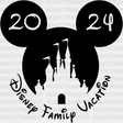 Mickey Disney Family Vacation 2024 Design - Christmas Dtf Transfer Adult Unisex S & M (10’) / Black