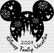 Mickey Disneyland 2024 Disney Family Vacation Design - Dtf Transfer Adult Unisex S & M (10’) / Black