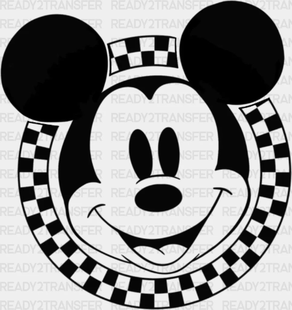 Mickey Head Disney Dtf Heat Transfer Vacation Design Minnie