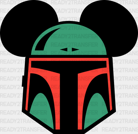 Mickey Head Mandalorian Disney Dtf Transfer