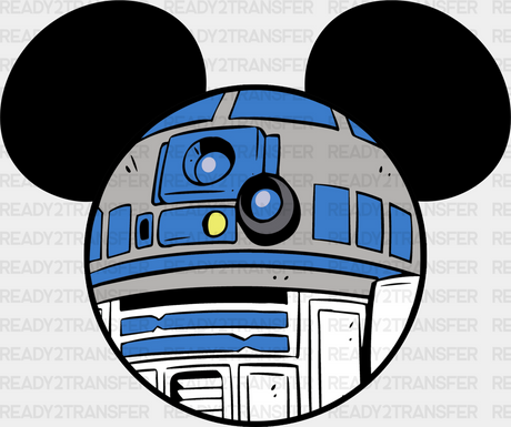 Mickey Head R2D2 Disney Dtf Transfer