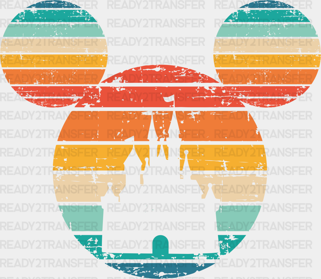 Mickey Head Retro Castle Design Disney Dtf Transfer