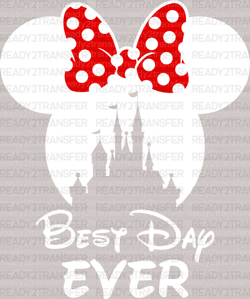 Mickey Minnie Best Day Ever Disney DTF Heat Transfer, Disney Vacation Design, Mickey Minnie DTF - ready2transfer