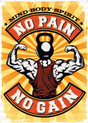 Mind Body Spirit No Pain Gain - Gym Dtf Heat Transfer