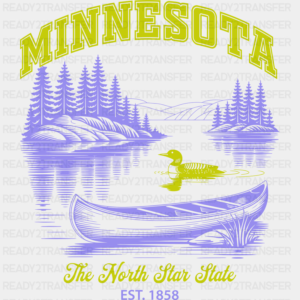 Minnesota The North Star State - States & Cities DTF Transfer ready2transfer