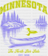 Minnesota The North Star State - States & Cities DTF Transfer ready2transfer