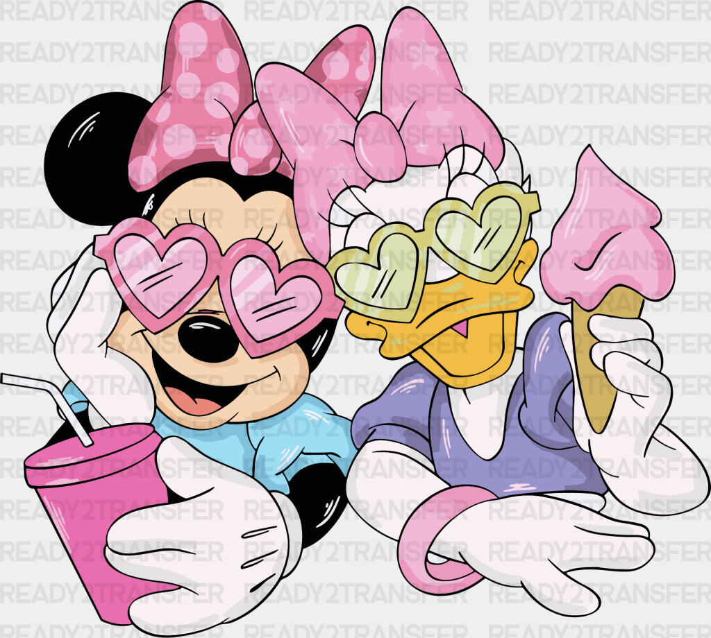 Minnie And Daisy Disney Dtf Transfer