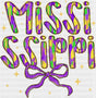 Mississippi Ribbon - Mardi Gras DTF Transfer