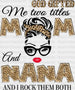 MOM AND NANA DTF Transfer ready2transfer Black