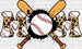 Mom Baseball Bats And Ball Design - Baseball DTF Heat Transfer ready2transfer Black