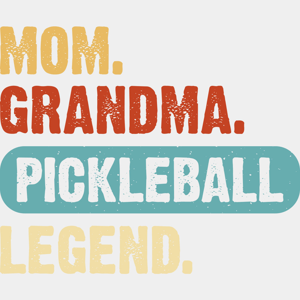 Mom. Grandma. Pickleball. Legend - Pickleball DTF Transfers ready2transfer Light Color Design (See Imaging)