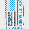 Mom Of A Warrior T1D Awareness - Diabetes DTF Transfers ready2transfer