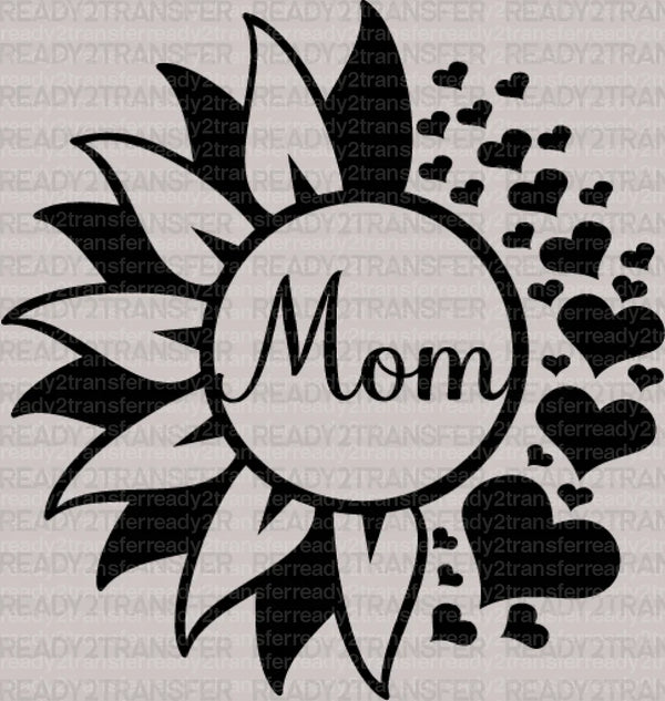 Mom Sunflower Mother's Day DTF Heat Transfer, Mama Design, Mom DTF