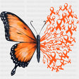 Monarch Butterfly & Ribbons - Leukemia DTF Transfers ready2transfer