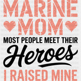 Most People Meet Their Heroes I Raised Him - Marines DTF Transfers - Adult Unisex - S & M (10’’) / Dark Color Design