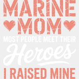 Most People Meet Their Heroes I Raised Him - Marines DTF Transfers - Adult Unisex - S & M (10’’) / Light Color Design