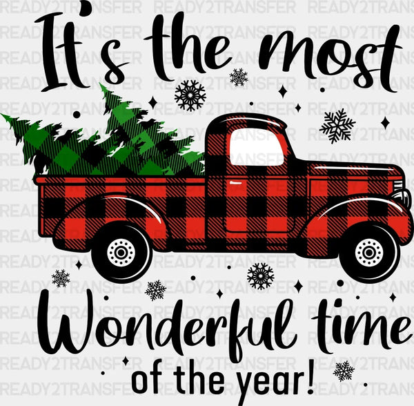 Most Wonderful Time Of The Year Truck DTF Transfer