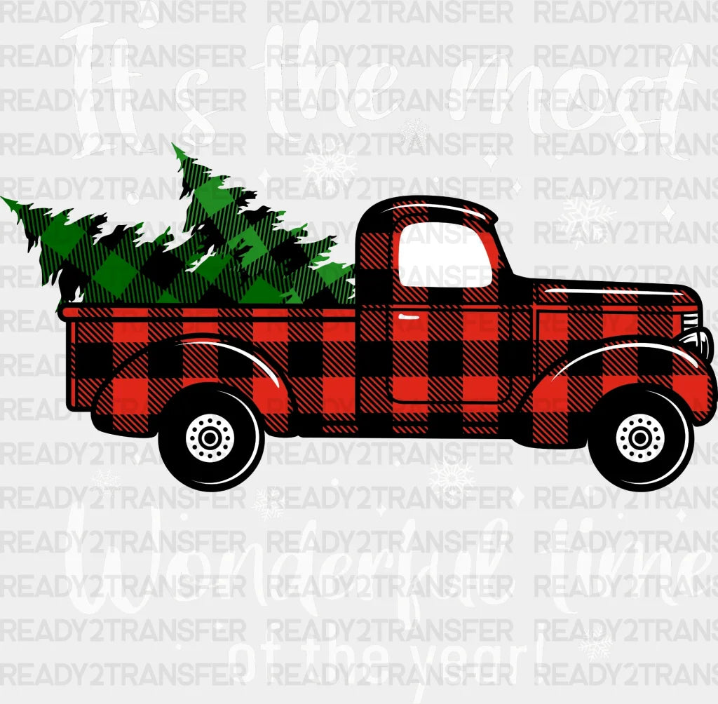 Most Wonderful Time Of The Year Truck Dtf Transfer