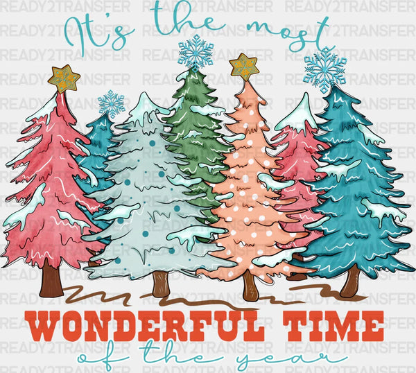 Most Wonderful Time Of The Year - Winter Iron On DTF Transfer