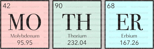 Mother Elements Mother's Day DTF Heat Transfer, Mama Design, Mom DTF - ready2transfer