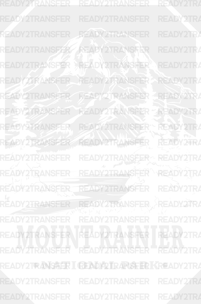 Mount Rainier National Park Design - Parks Dtf Transfers Adult Unisex S & M (10’) / White