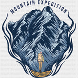Mountain Expedition - Hiking DTF Transfers ready2transfer Dark Color Design (See Imaging)