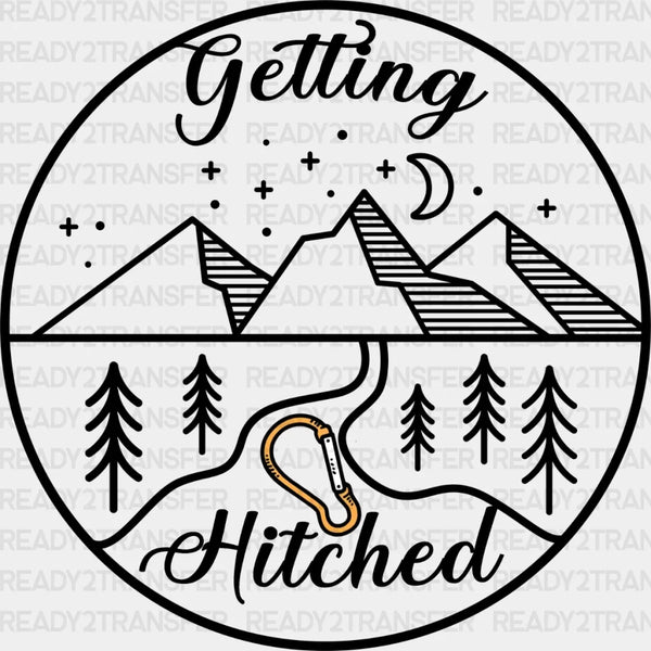 MOUNTAINS GETTING HITCHED DTF Transfer