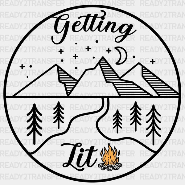 MOUNTAINS GETTING LIT DTF Transfer