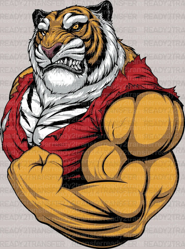 Muscular Tiger DTF Transfer