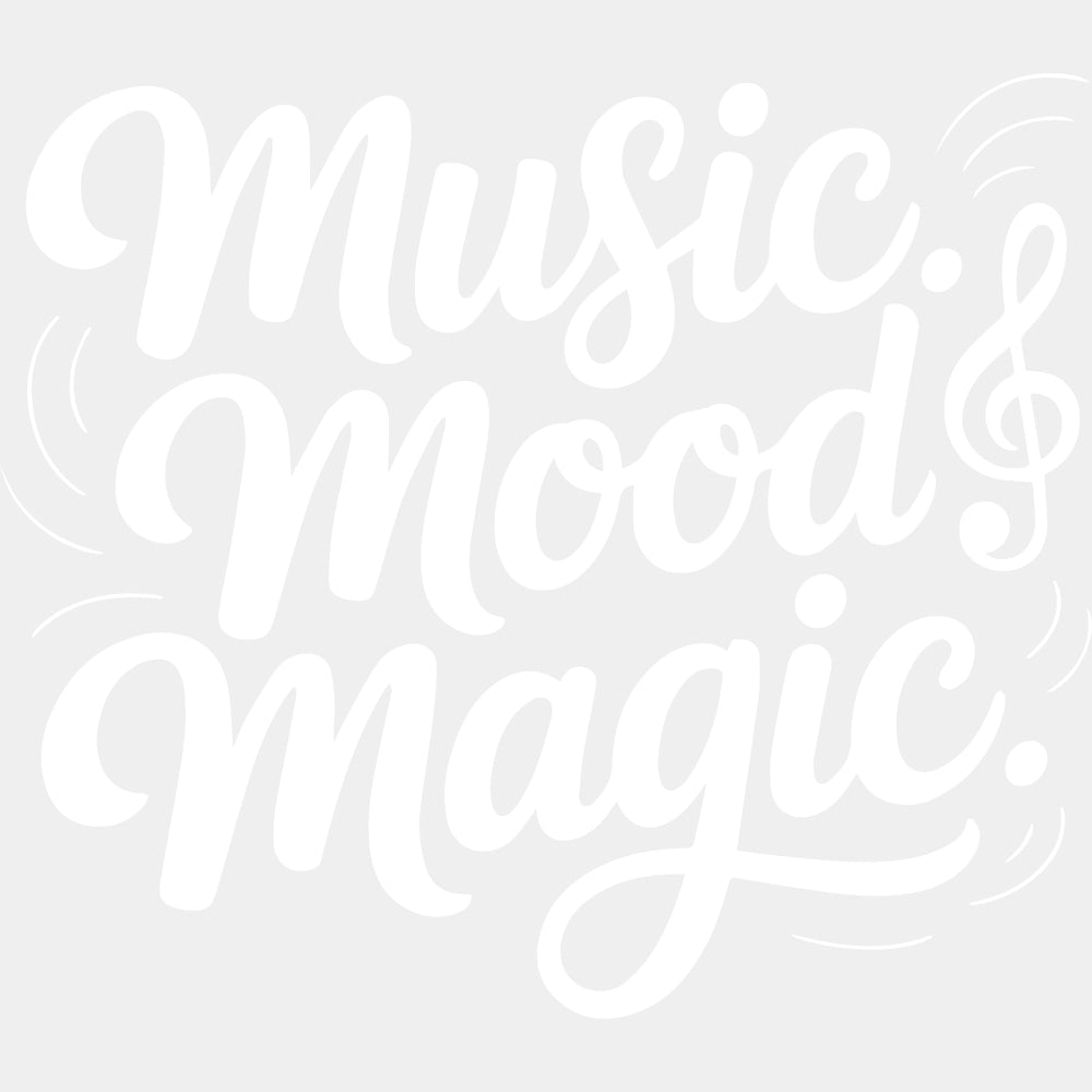 Music Mood Magic - Music DTF Transfers ready2transfer Light Color Design (See Imaging)