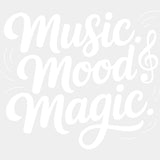 Music Mood Magic - Music DTF Transfers ready2transfer Light Color Design (See Imaging)