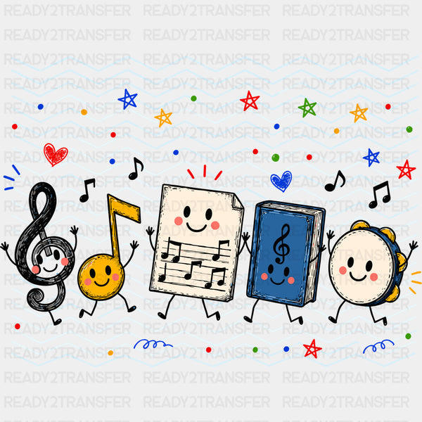 Music Sheet - Music DTF Transfers
